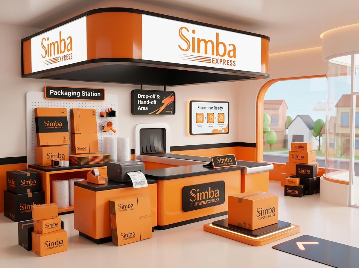 Pack and ship drop-off franchising stores